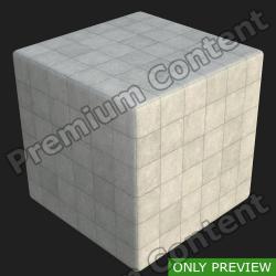 PBR Substance Material of Concrete Slabs
